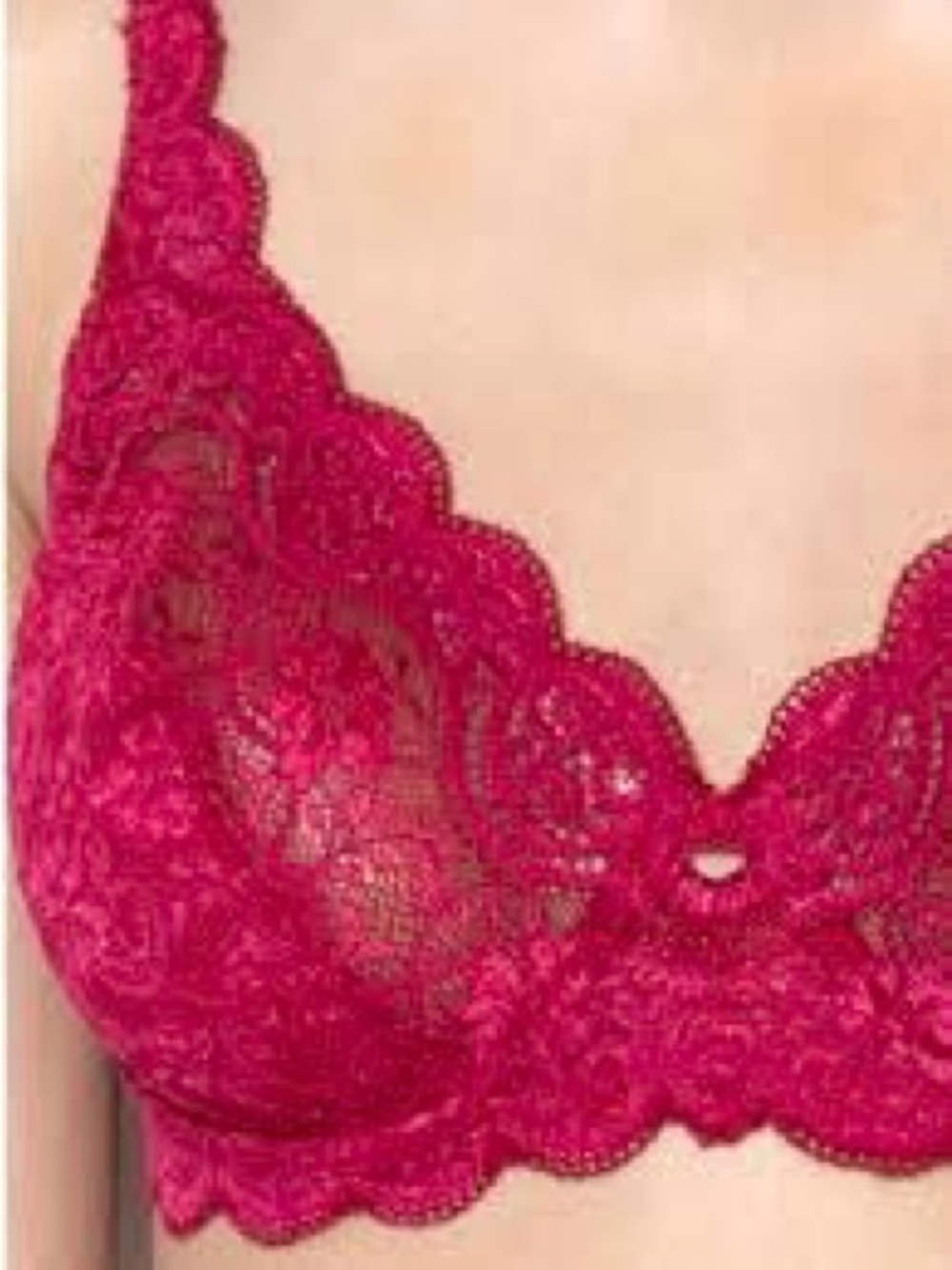 Triumph Lace Underwire Bra in Berry Red - Picture 3 of 10